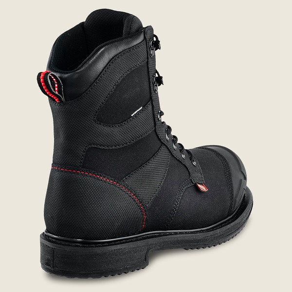 Red Wing Safety Boots Mens Black - Maxbond - 8-inch Waterproof Toe - 9172658-CU